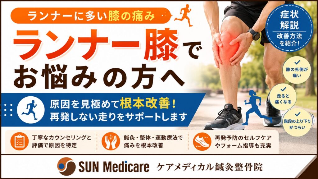 【春日部でランナー膝改善】膝の外側の痛み・ランニング障害でお悩みの方へ