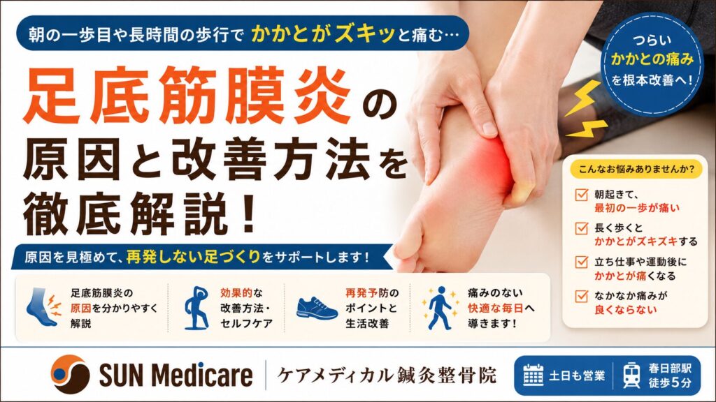 足底筋膜炎（足底腱膜炎）とは？朝の一歩目が痛い原因や改善方法を徹底解説